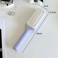 Effortless Hair Care: 4-in-1 Self-Cleaning Rotating Hairbrush