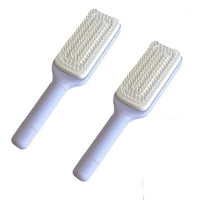 Effortless Hair Care: 4-in-1 Self-Cleaning Rotating Hairbrush