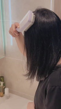 Effortless Hair Care: 4-in-1 Self-Cleaning Rotating Hairbrush
